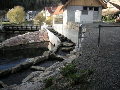 Bild vergrößern: Wasserkraftanlage mit Fischaufstieg